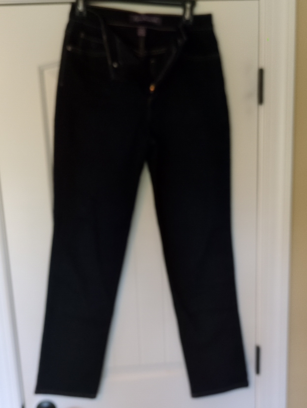 Gloria Vanderbilt Dark Blue Straight-Leg Jeans